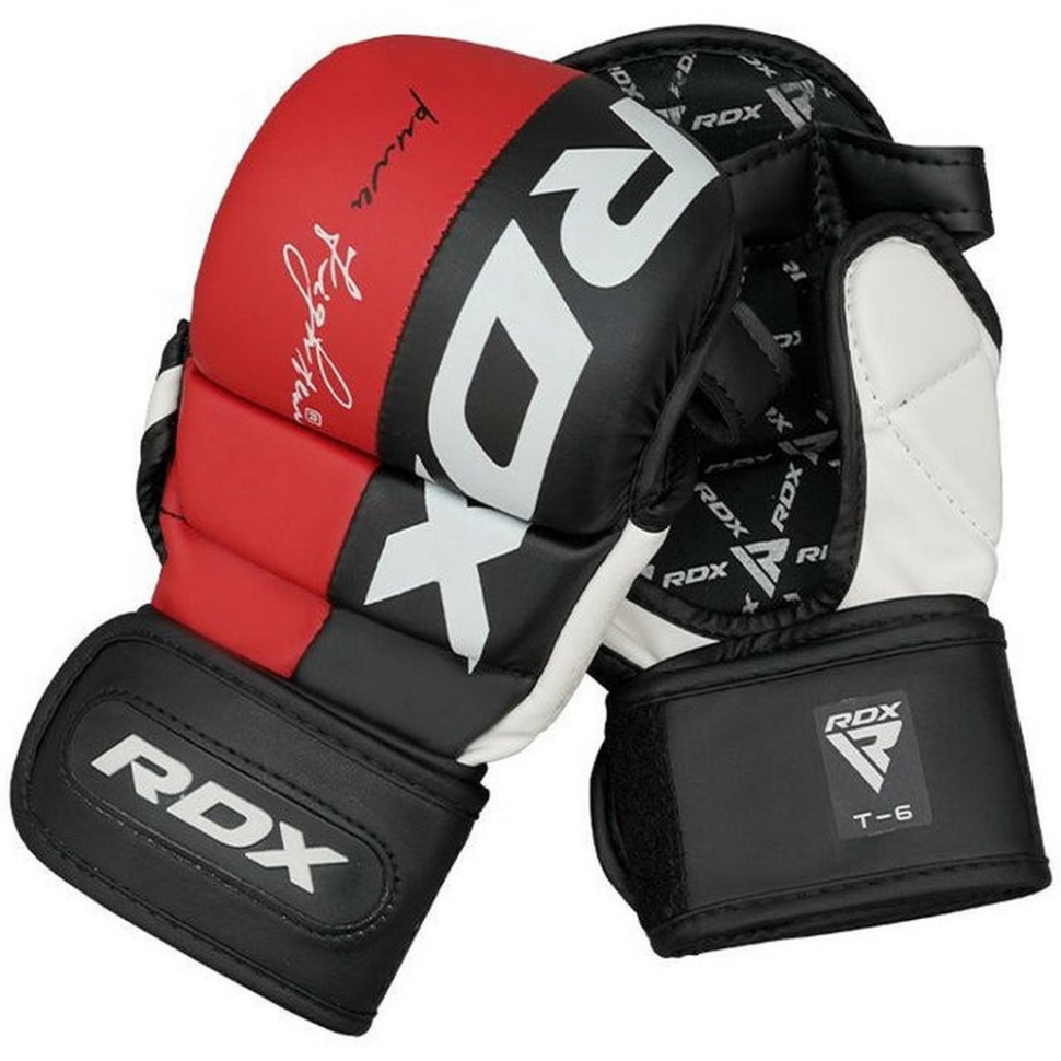 Перчатки для ММА T6 Plus Rex RDX Inc Limited GGR-T6R-L+ Red, L (капа в комплекте)