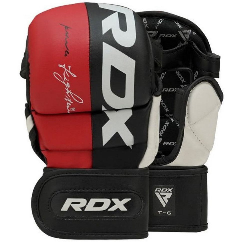 Перчатки для ММА T6 Plus Rex RDX Inc Limited GGR-T6R-L+ Red, L (капа в комплекте)