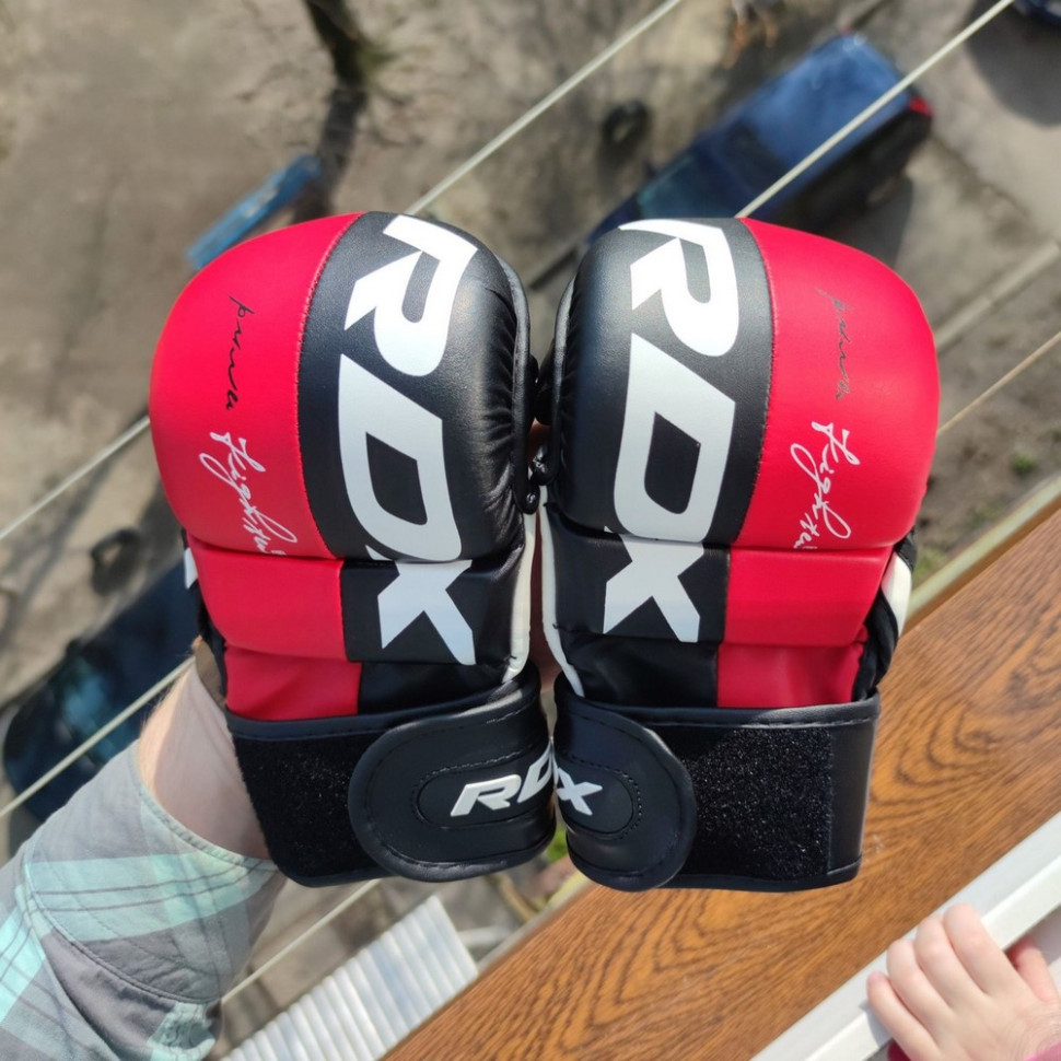 Перчатки для ММА T6 Plus Rex RDX Inc Limited GGR-T6R-L+ Red, L (капа в комплекте)