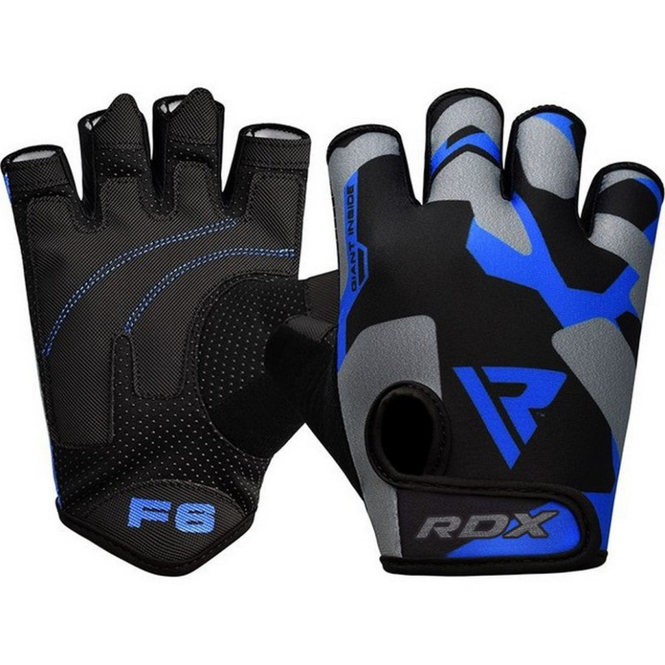 Перчатки для фитнеса F6 Sumblimation RDX Inc Limited WGS-F6U-S, Blue, S