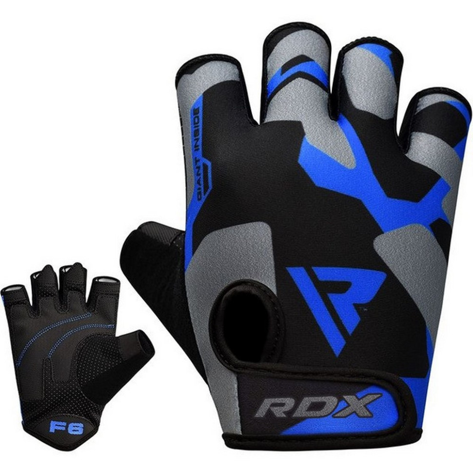 Перчатки для фитнеса F6 Sumblimation RDX Inc Limited WGS-F6U-S, Blue, S