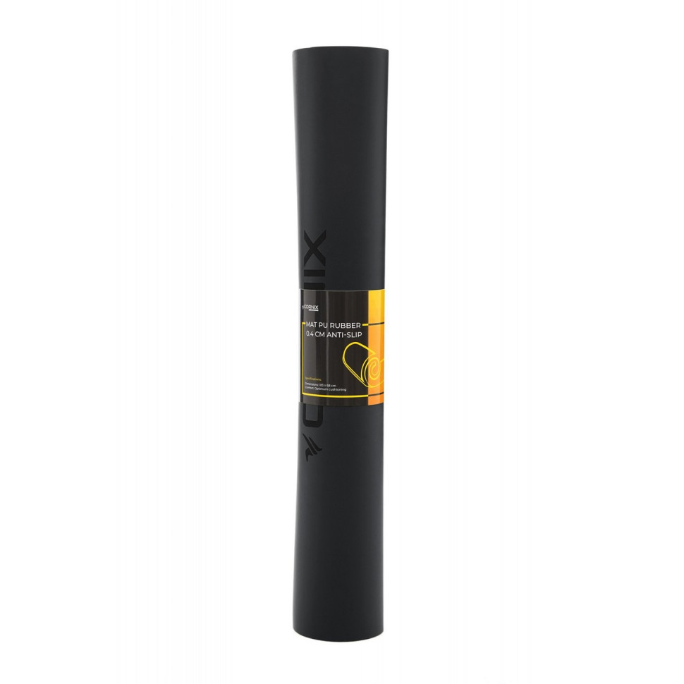 Коврик спортивный для йоги и фитнеса Cornix XR-0317 Black 183 x 68 x 0.4 см