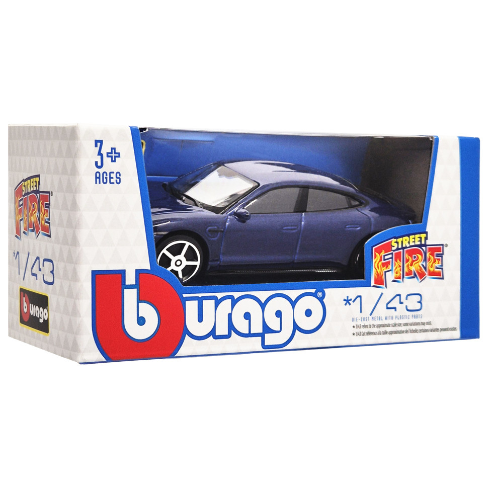 Коллекционная автомодель Porshe Taycan Turbo S Bburago 18-30010B-16 масштаб 1:43