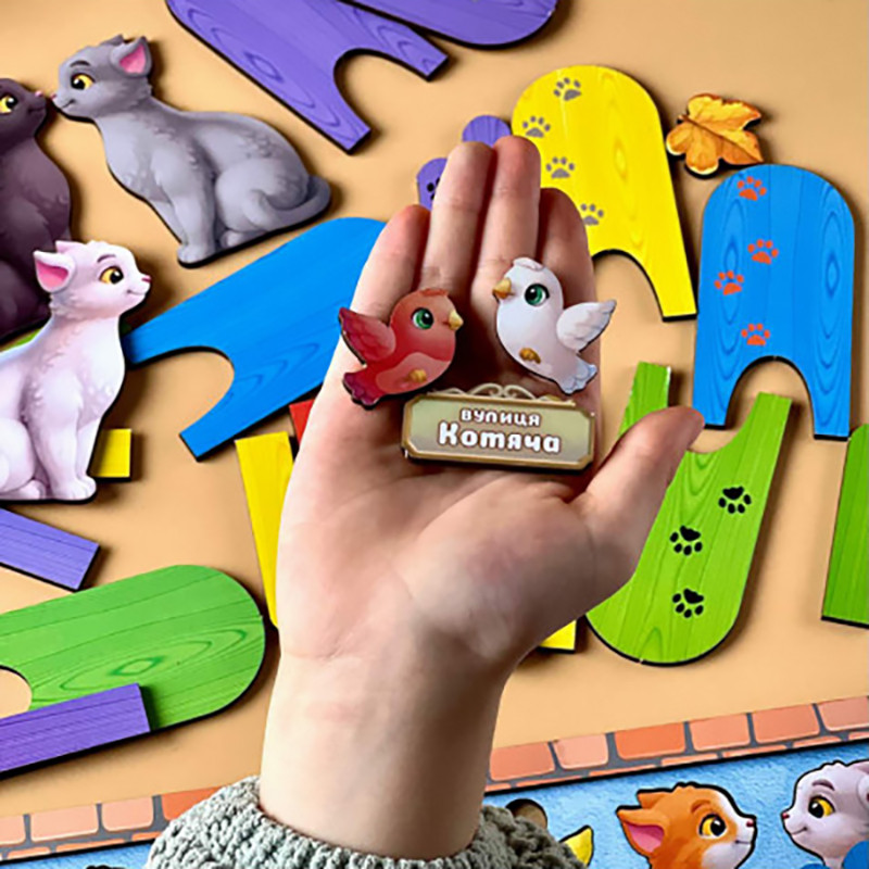 Деревянная игра с карточками 