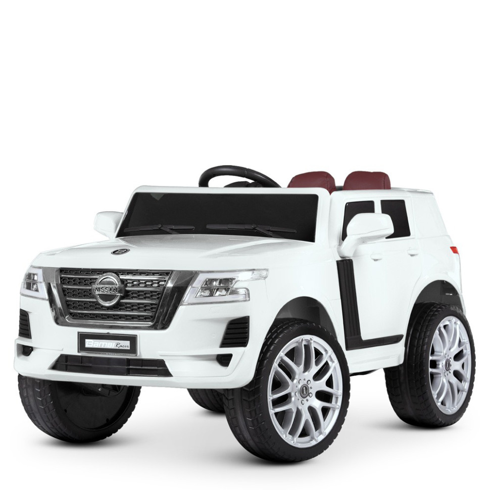 Дитячий електромобіль Джип Bambi Racer M 4837EBLR-1 білий до 40 кг