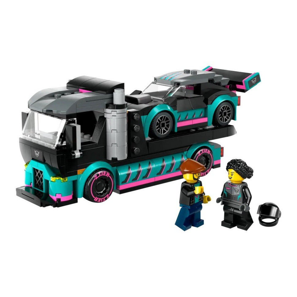 Конструктор Автомобіль для гонки та автовоз LEGO 60406, 328 деталей