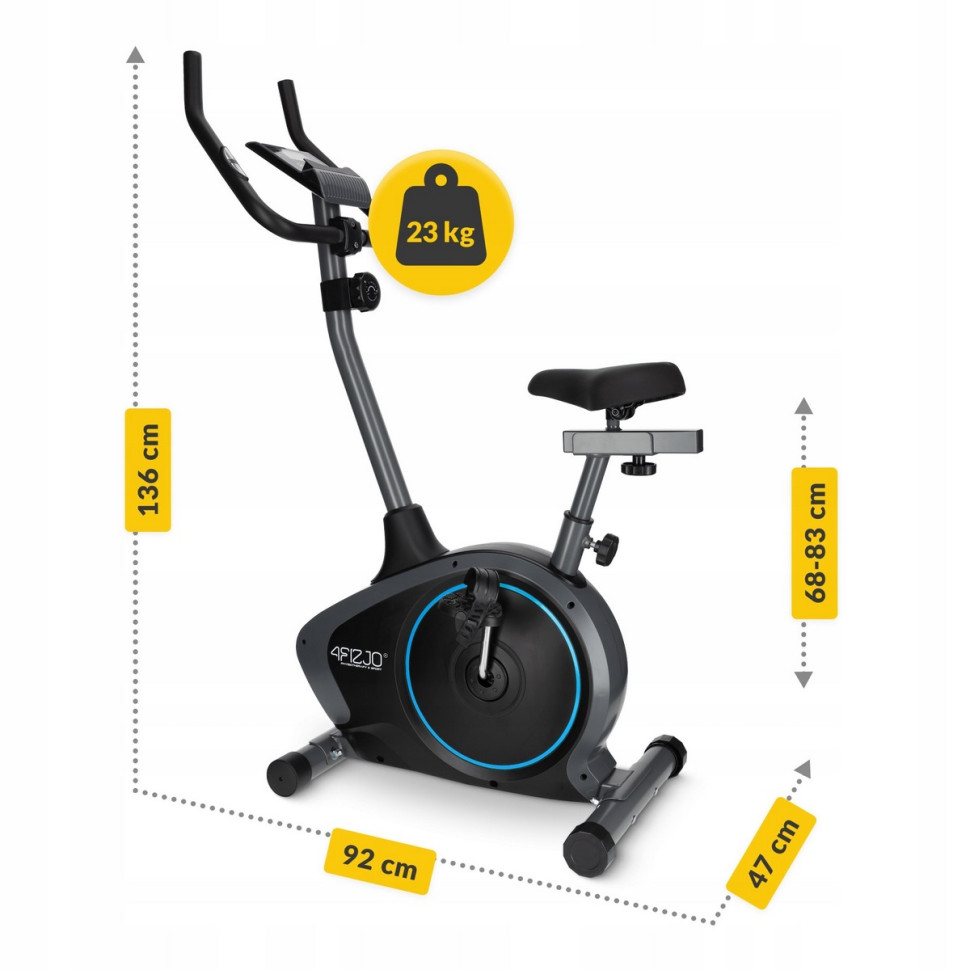 Велотренажер магнітний Evo+ 4FIZJO P-5905973401623 Black/Blue