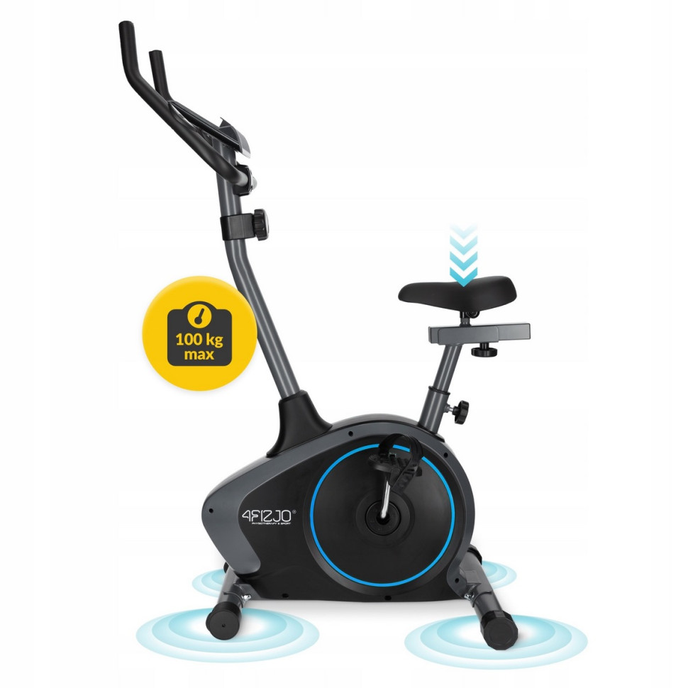 Велотренажер магнітний Evo+ 4FIZJO P-5905973401623 Black/Blue