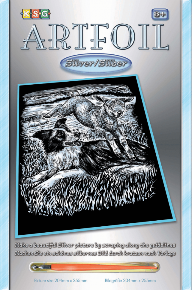 Набір для творчості Sequin Art ARTFOIL SILVER Sheepdog and Lamb SA0606