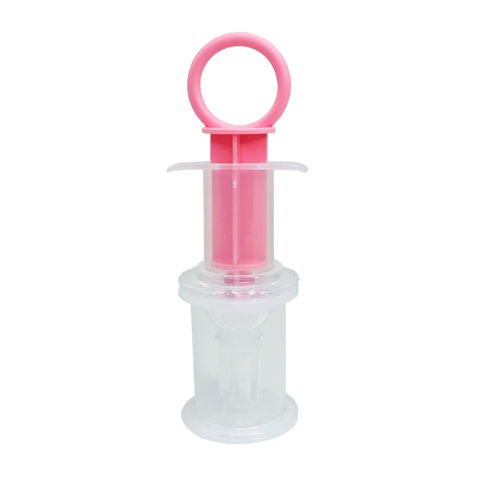 Дитячий Шприц-дозатор для ліків Mega Zayka MGZ-0719(Pink) із мірним стаканчиком