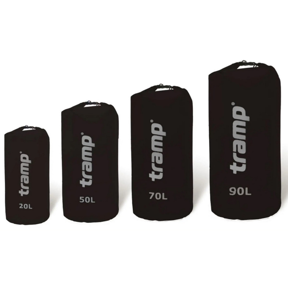 Гермомішок Nylon PVC 50 Tramp TRA-103-black, чорний 50 л