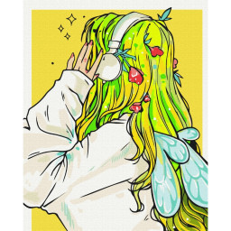 Картина по номерам "Playlist феи" @ nila_art_art Brushme BS53520, 40х50 см
