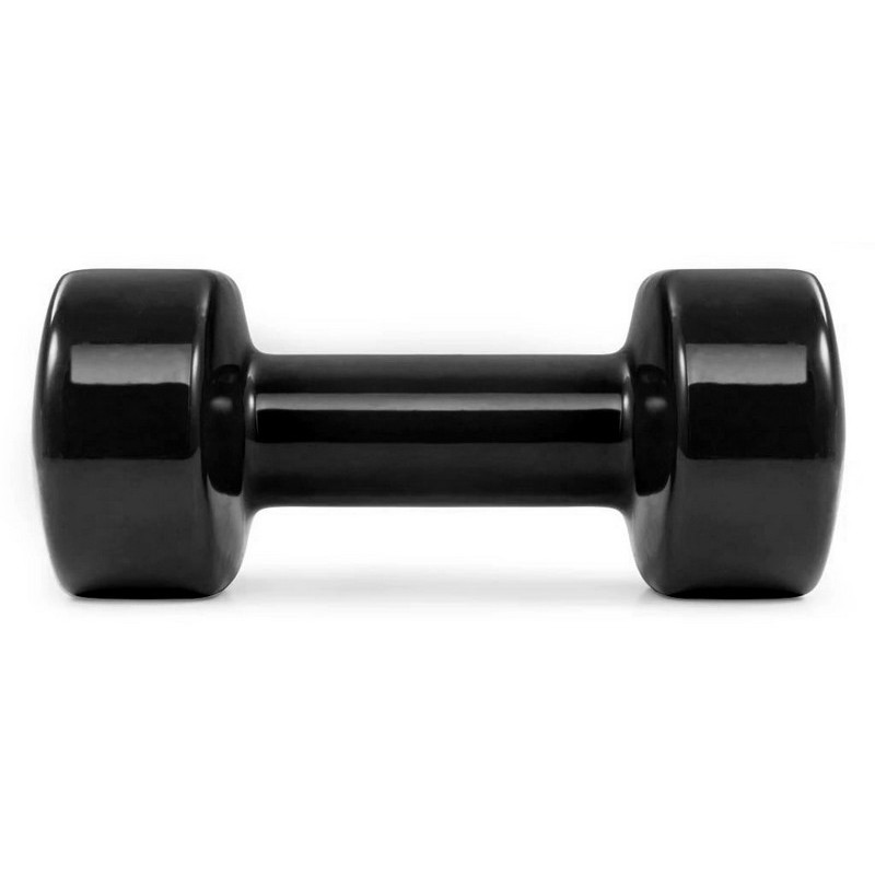 Гантели виниловые PowerPlay PP_4121_2*1,5kg 2 по 1,5 кг, Черные
