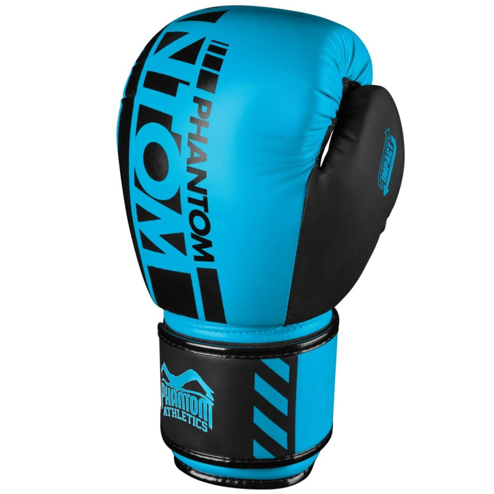 Боксерские перчатки APEX Neon Phantom PHBG2891-10 Blue 10 унций (капа в подарок)