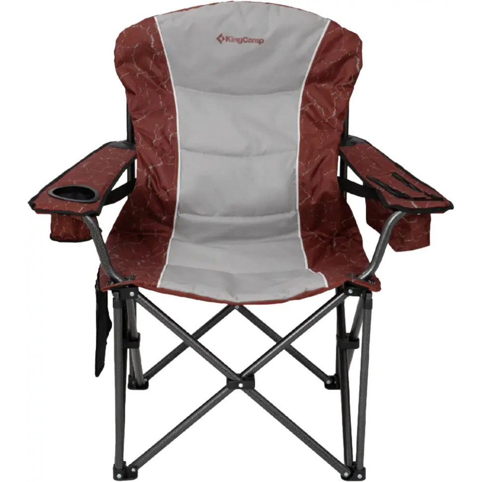 Стул раскладной туристический Juniper C10 KingCamp KC2538_RED/GREY, до 180 кг