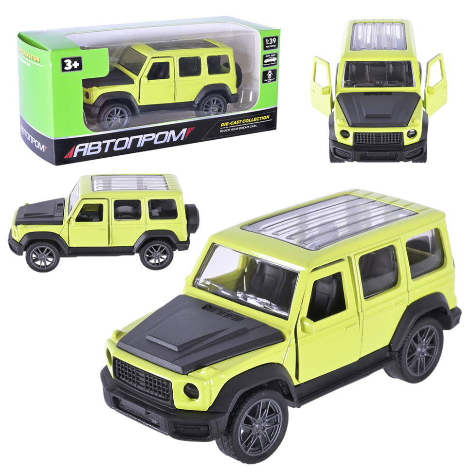 Машинка инерционная Джип АВТОПРОМ AP4393(Light-Green) масштаб 1:43