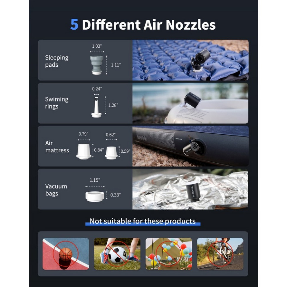 Кемпінговий насос-ліхтар Tiny Pump Х Flextail 6975755966335