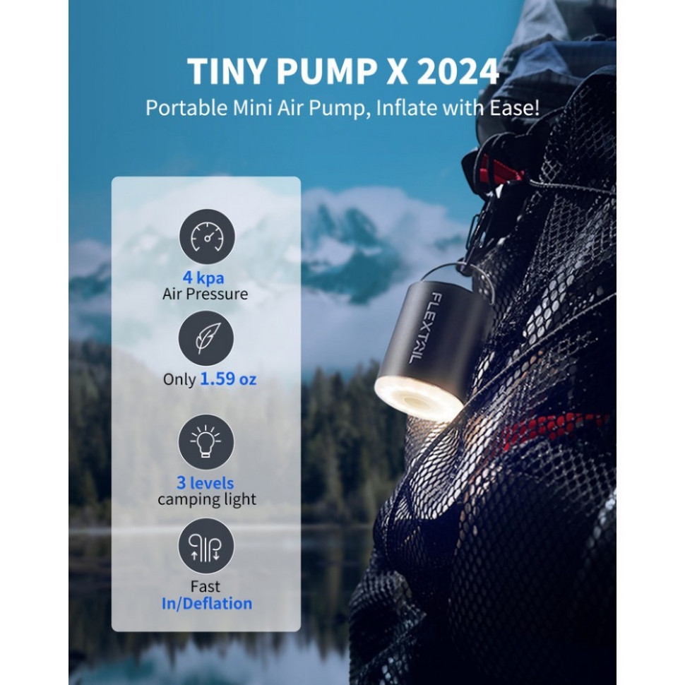 Кемпінговий насос-ліхтар Tiny Pump Х Flextail 6975755966335