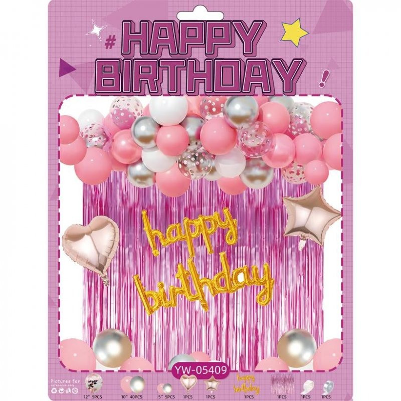 Набір повітряних куль для створення фотозони-арки Bambi YW-05409, 56 штук