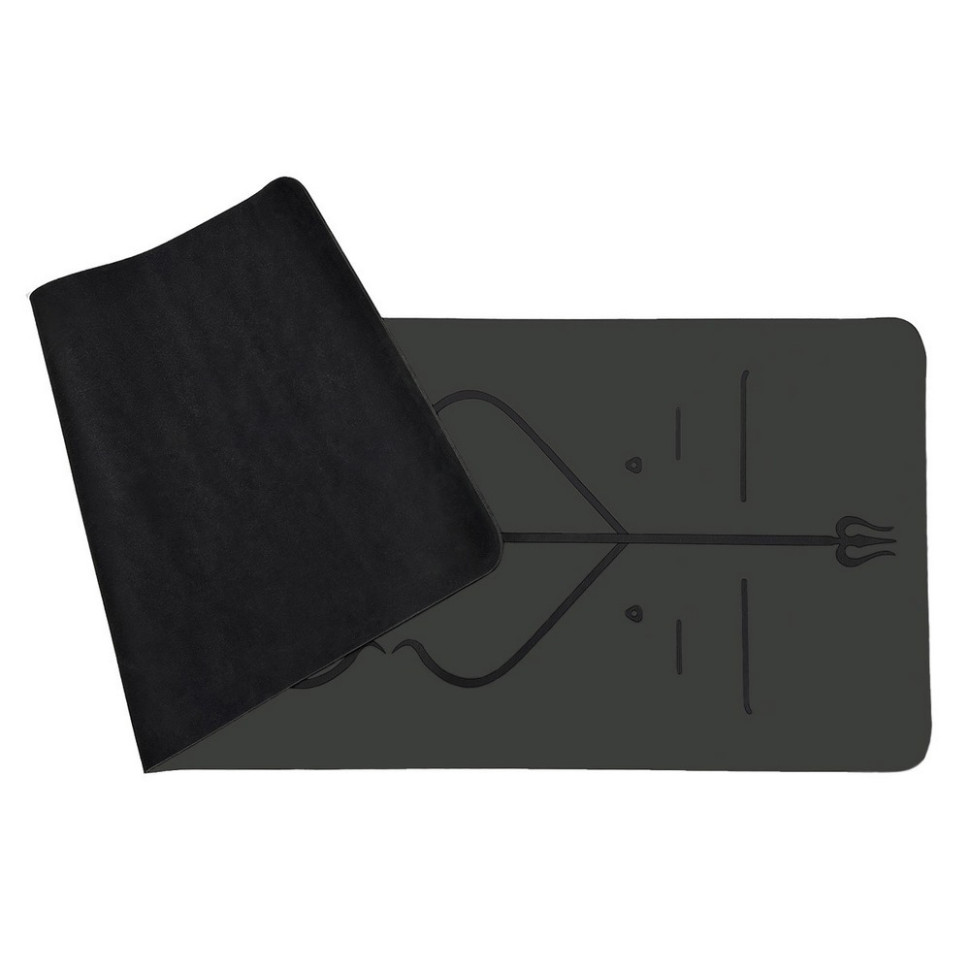 Килимок для йоги та фітнесу Pro EasyFit EF-1925-BK, каучук 5 мм