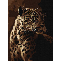 Картина по номерам "Взгляд леопарда" &copy;art_selena_ua Идейка KHO6668, 30х40 см