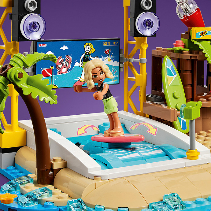 Конструктор LEGO Friends Пляжный парк развлечений 41737, 1348 деталей
