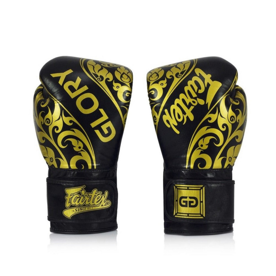 Боксерские перчатки BGVG2 Velcro Fairtex BGVG2_Velcro_12oz_Black 12 унций (бинты в комплекте)
