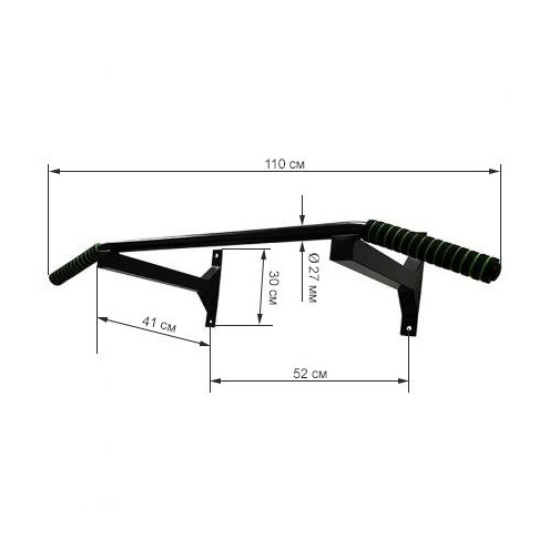 Турнік настінний Newt Wide чорний NE-TR-15B
