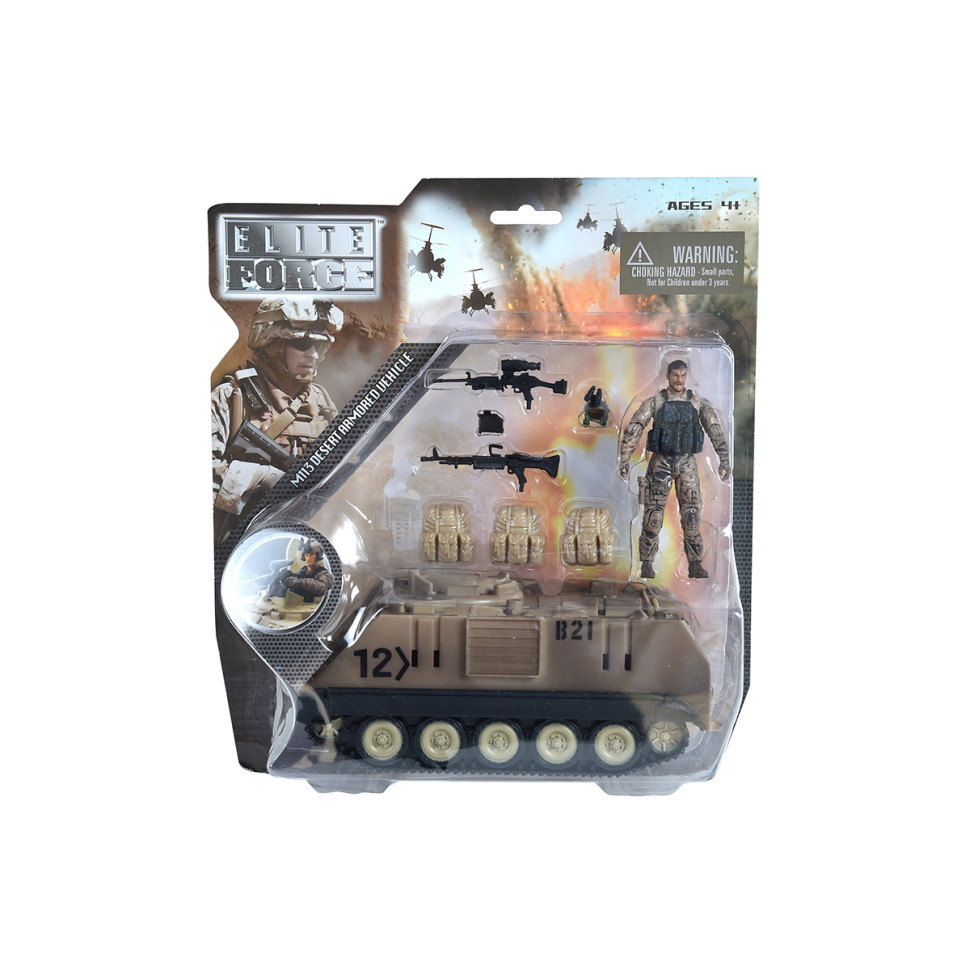 Ігровий набір БРОНЕТРАНСПОРТЕР M113 ELITE FORCE 101857 машина, фігурка, аксесуари
