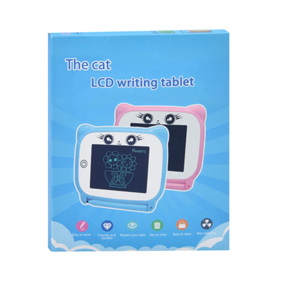 Дитячий розвиваючий LCD планшет для малювання Bambi KS666-1(Blue) 4,4 дюйми, на батарейці