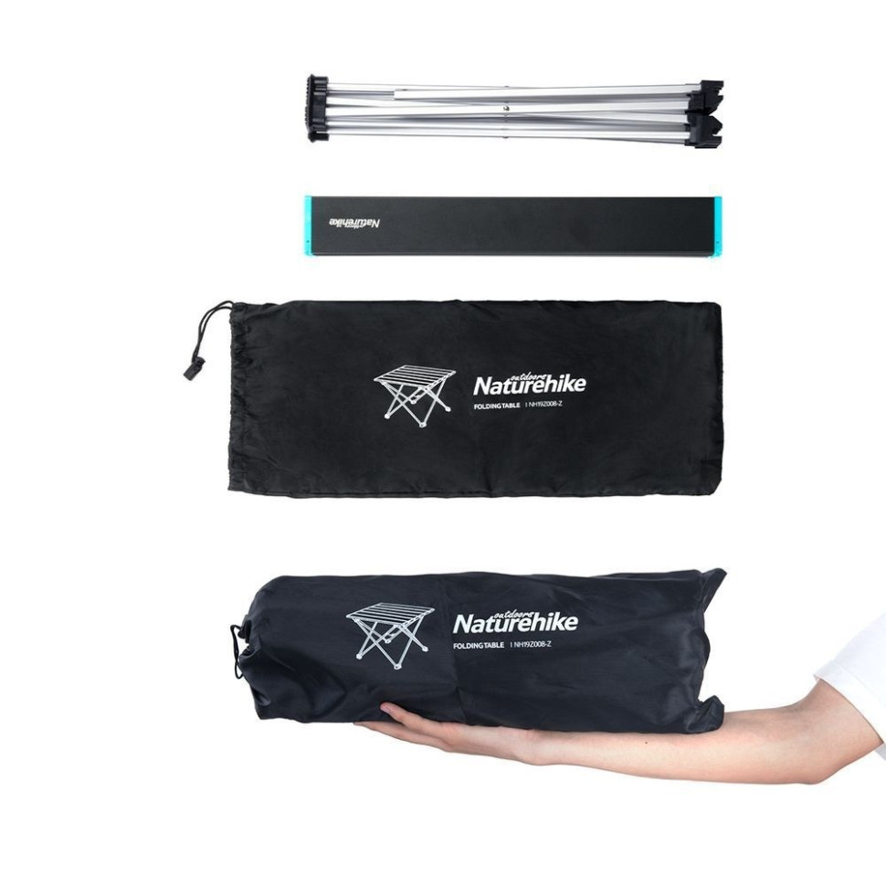 Cтіл розкладний NH19Z008-Z Naturehike 6927595737293 алюміній, Розмір S, сірий