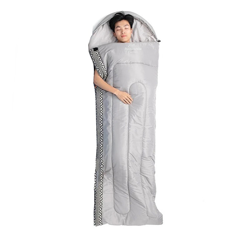 Спальник с капюшоном L250 NH21MSD07 Naturehike 6927595774847-R, (9°C), правый, серый