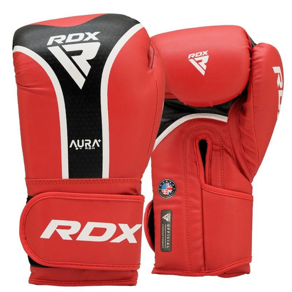 Боксерские перчатки AURA PLUS T-17 RDX Inc Limited BGR-T17RB-16OZ+ Red/Black 16 унций (капа в комплекте)