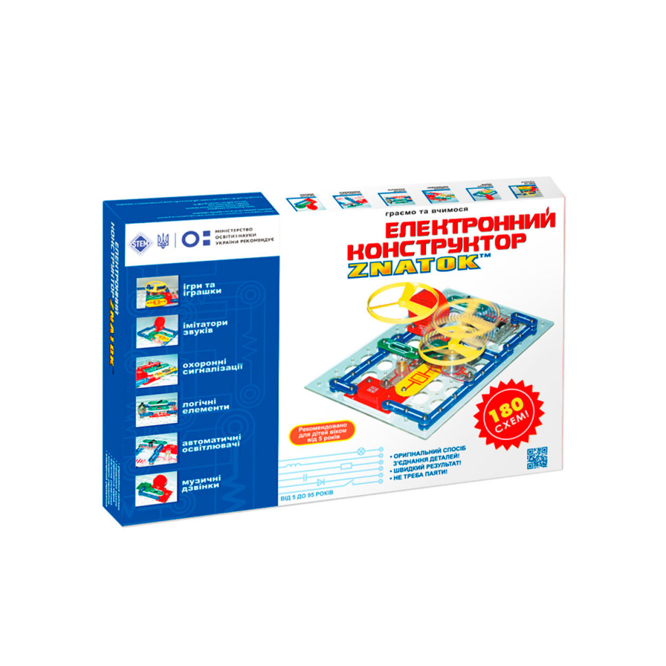 Конструктор - ЗНАТОК (180 схем) REW-K003