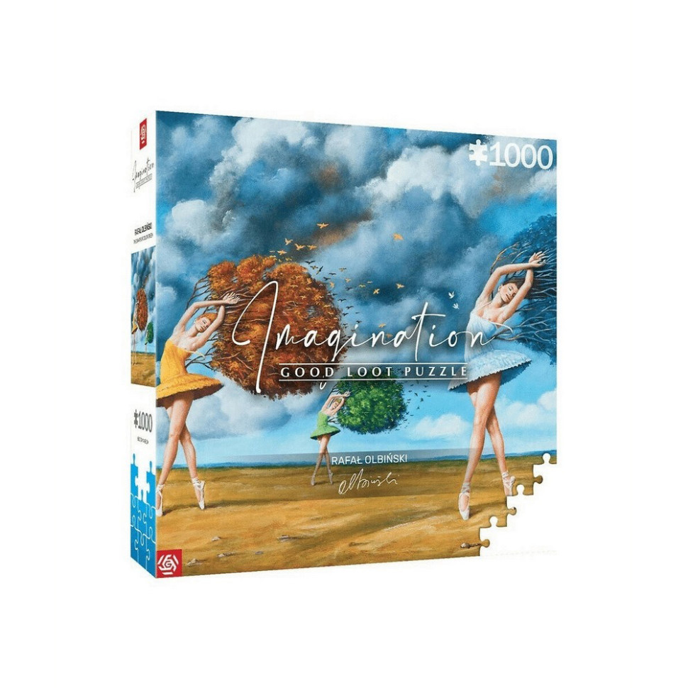 Пазл классический Imagination: Rafal Olbinski The Shape of Color Green Puzzles GoodLoot 5908305243717, 1000 элементов