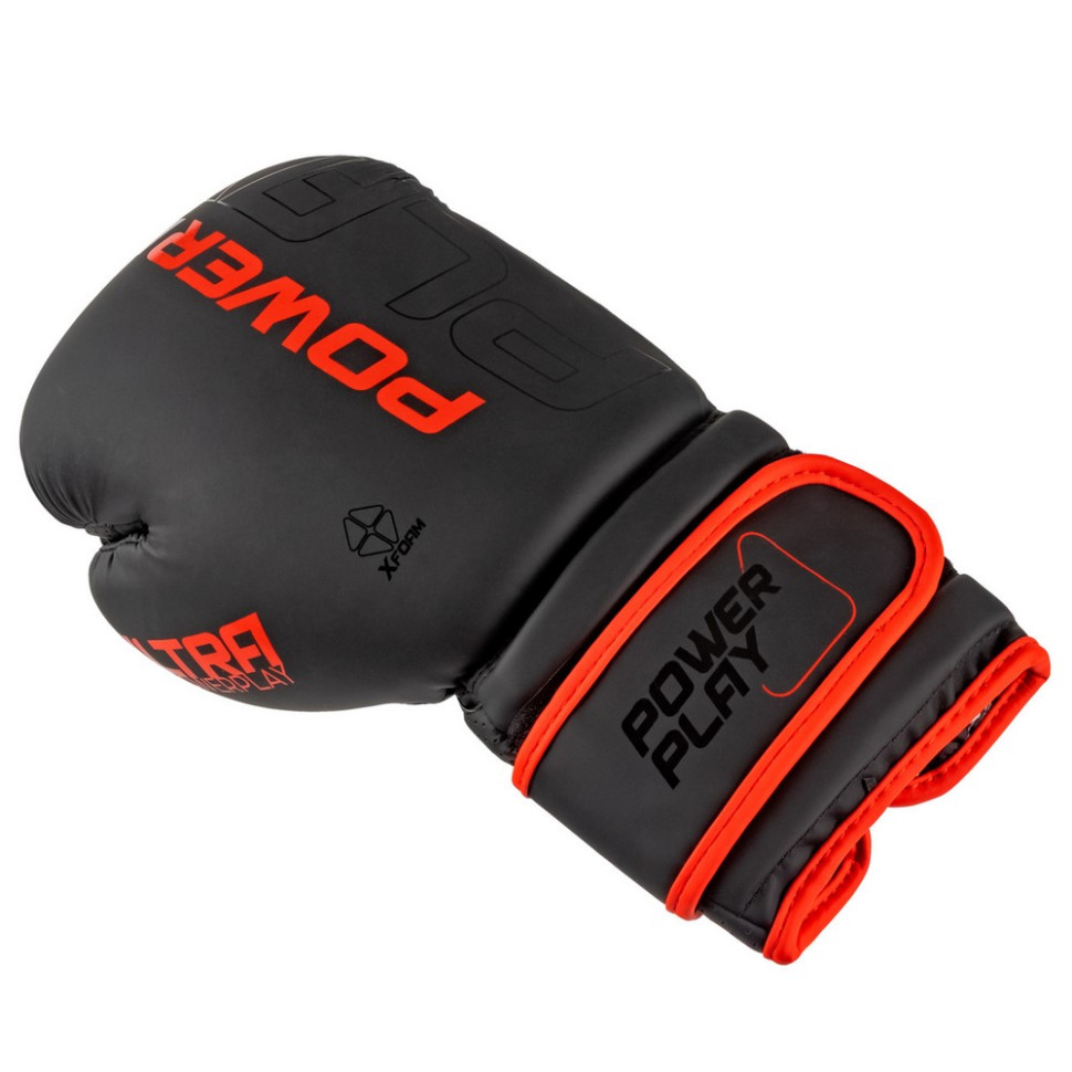 Боксерські рукавиці 3024 Ultra Mat PowerPlay PP_3024_14oz_Bl/Red, розмір 14 унцій