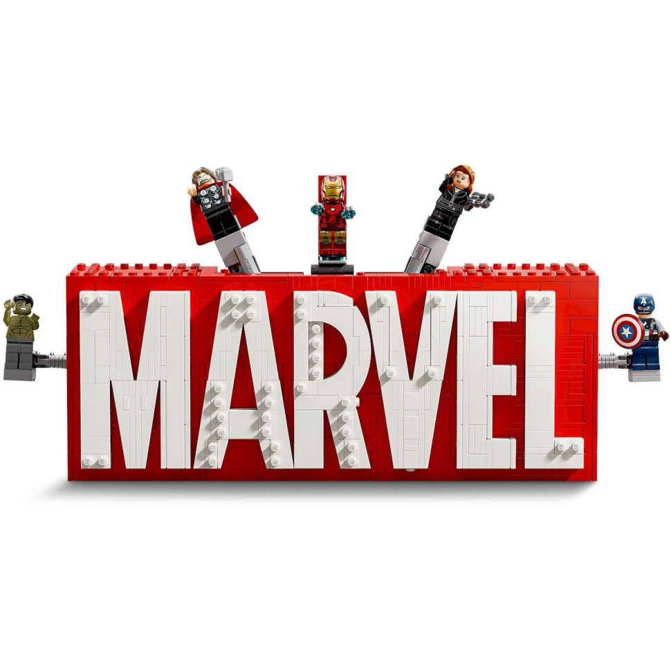 Конструктор LEGO Super Heroes Логотип і мініфігурки MARVEL 76313, 931 деталь 