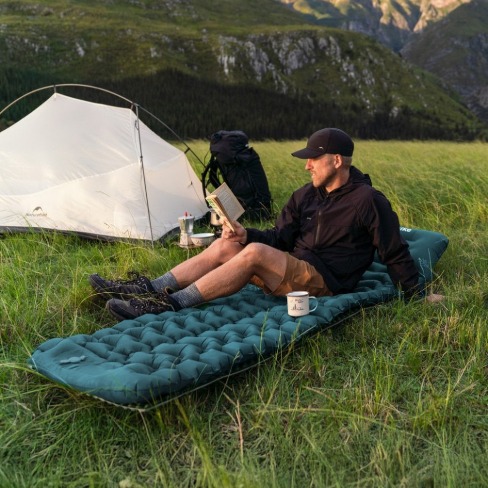 Матрац подвійний CNK2550WS019 Naturehike 6977465869609, 65 мм, синій