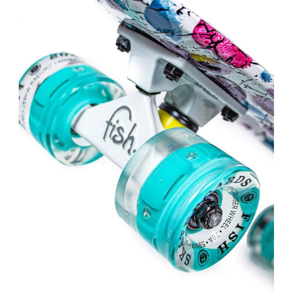 Скейт Penny Board «Fish» Bambi 447847382 колеса зі світлом 85 кг