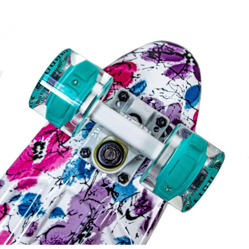 Скейт Penny Board «Fish» Bambi 447847382 колеса зі світлом 85 кг