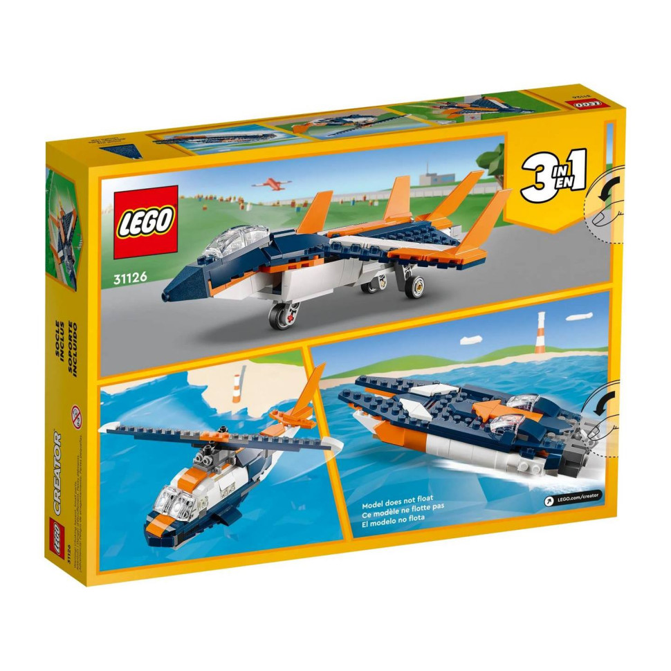 Конструктор LEGO Creator Сверхзвуковой самолёт 31126