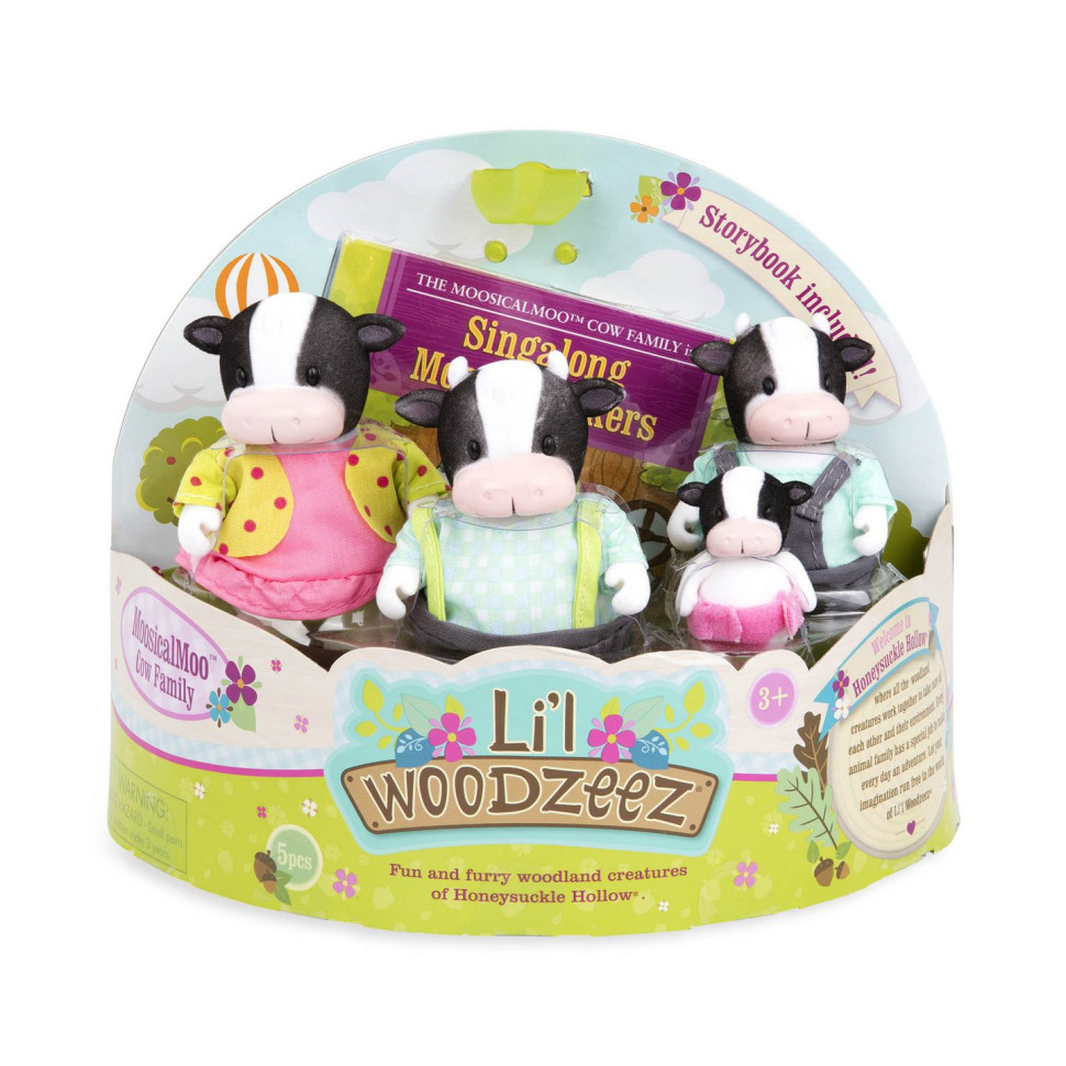 Набор фигурок Li'l Woodzeez Семья Коров 6195