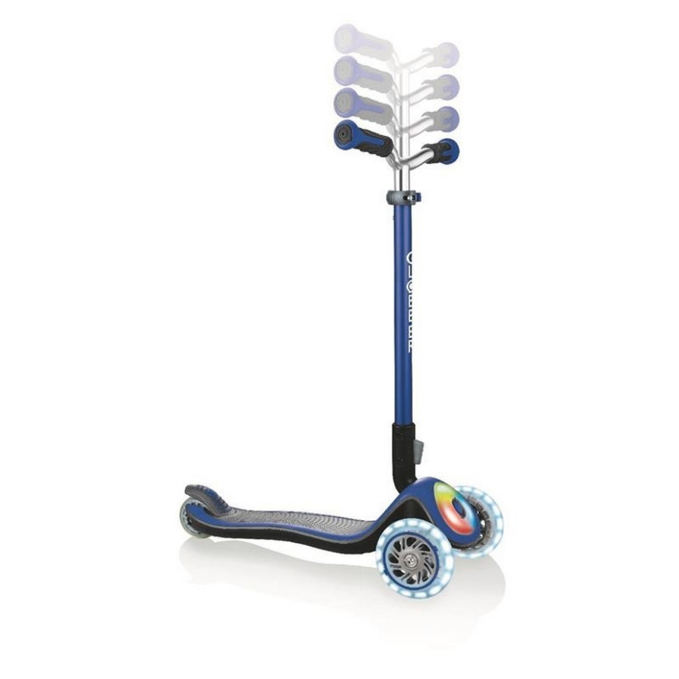 Дитячий триколісний самокат ELITE PRIME GLOBBER 444-800 синій, колеса з підсвіткою
