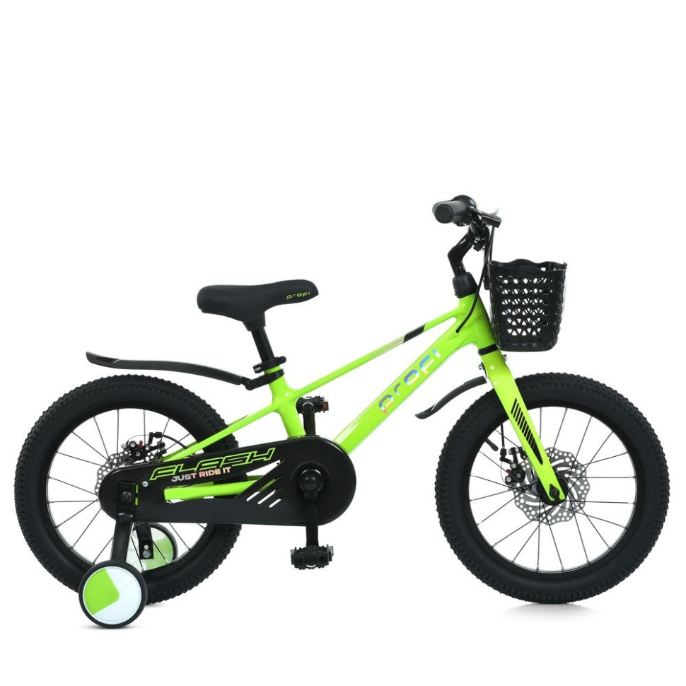 Велосипед детский Flash PROF1 MB 1683 NEON GREEN, колеса 16 дюймов