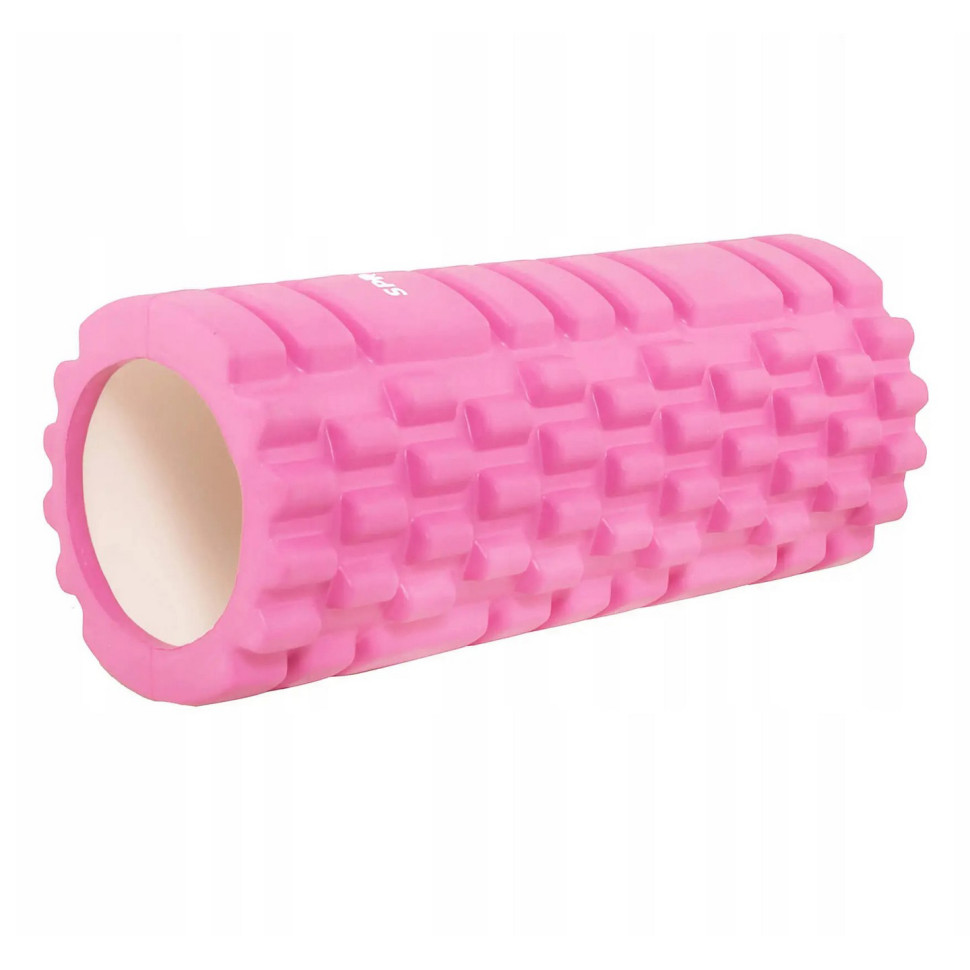 Массажный ролик (валик, роллер) Springos FR0017 33 x 14 см, Pink