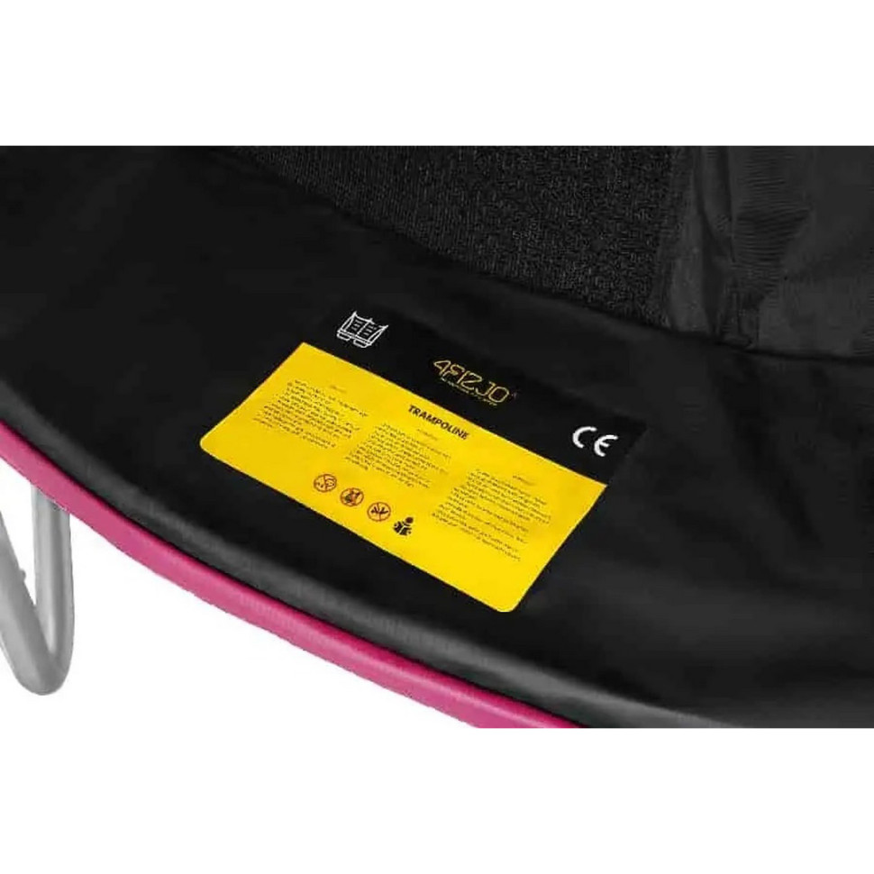 Батут із внутрішньою сіткою Premium 4FIZJO 4FJ0604, 10FT 312 см, Black/Pink