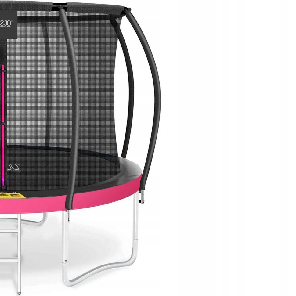 Батут із внутрішньою сіткою Premium 4FIZJO 4FJ0604, 10FT 312 см, Black/Pink
