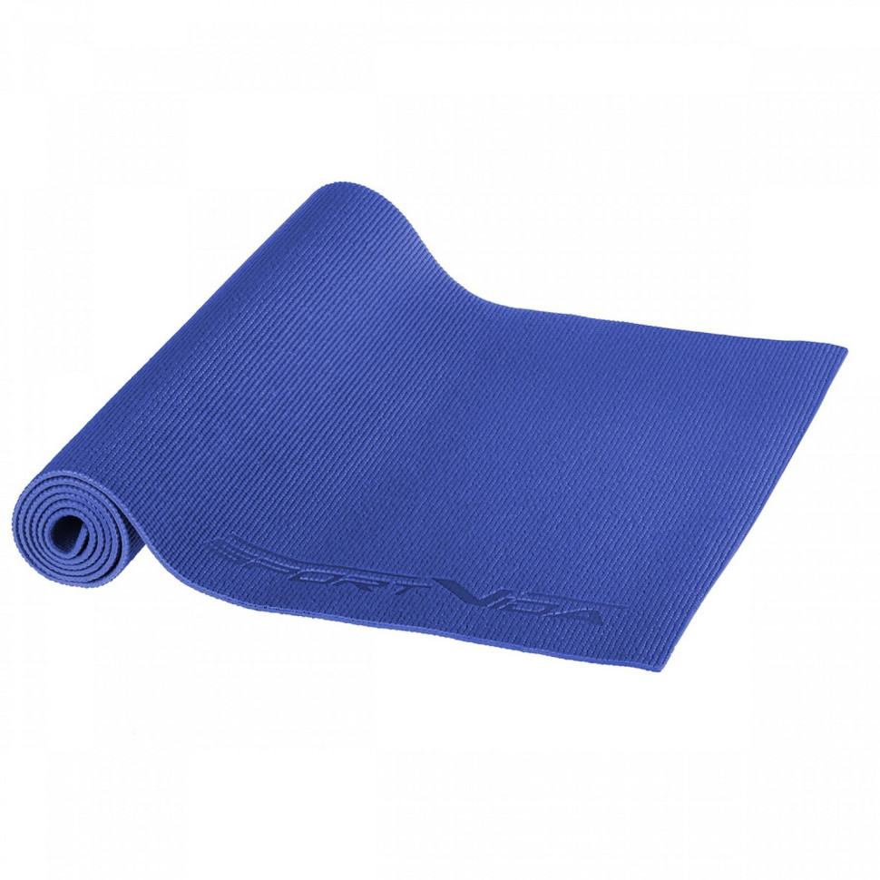 Коврик для йоги и фитнеса SportVida SV-HK0053 PVC 6 мм, Blue
