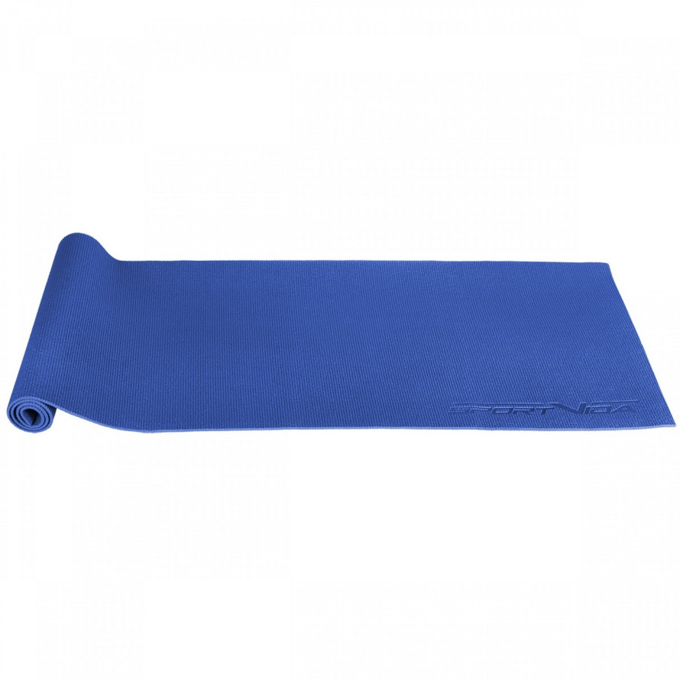 Коврик для йоги и фитнеса SportVida SV-HK0053 PVC 6 мм, Blue