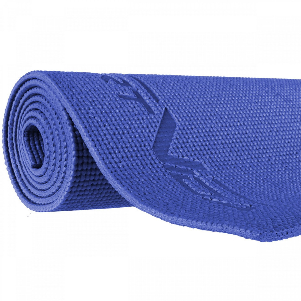 Коврик для йоги и фитнеса SportVida SV-HK0053 PVC 6 мм, Blue